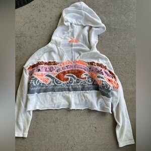 FP Movement hoodie all time bandana sunset boho patch slouch fleece sweatshirt